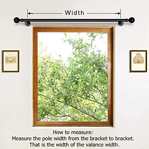 Elkca Luxury Cream Double-Sided Velvet Waterfall Valance For Living Room Soft Velvet Bedroom Curtain Valances With Colorful Pom Pom Tassel,Rod Pocket(W98,1 Panel) #TOP5