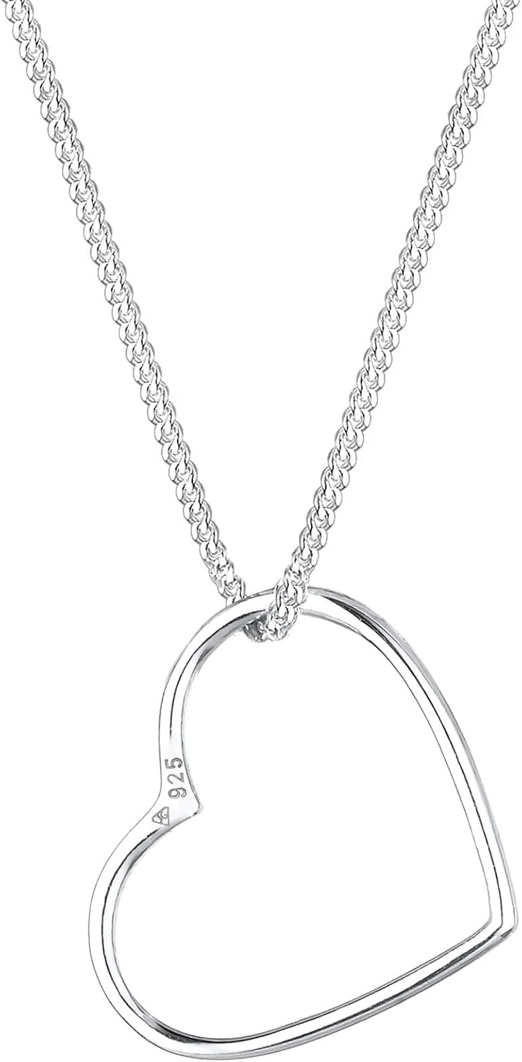 Elli Ladies Heart Pendant Basic in 925 Sterling Silver - Image 4