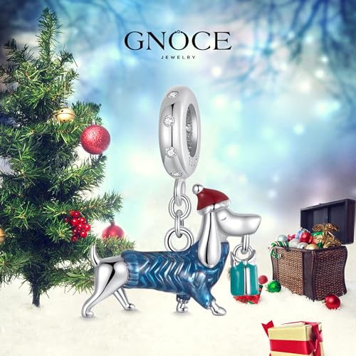 Image of GNOCE Christmas Charm Silver Plated & Sterling Silver Bracelet Gift