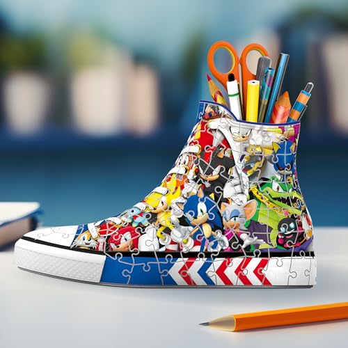 Ravensburger Sonic The Hedgehog Sneaker Puzzle 3D de 108 Piezas para Fans de Sonic miniatura 6