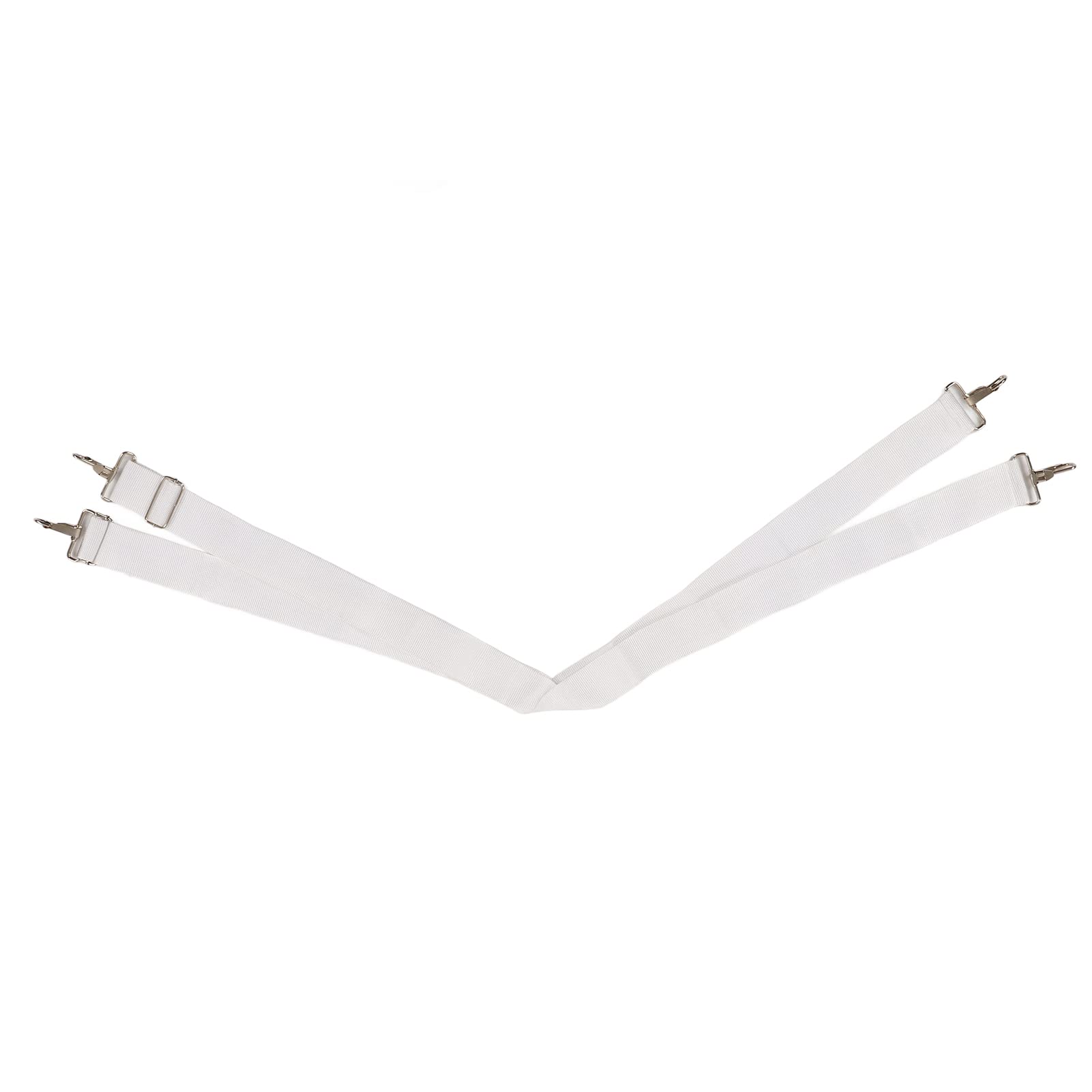 Drum Strap Belt, Bass Drum Strap, Bass Drum Strap Soft Nylon Elástico Ajustable Ergonómico Cómodo Doble Hombro Drum Strap Belt para Bass Drum Blanco