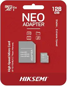 CARTAO DE MEMORIA MICRO SD HIKSEMI NEO 128GB