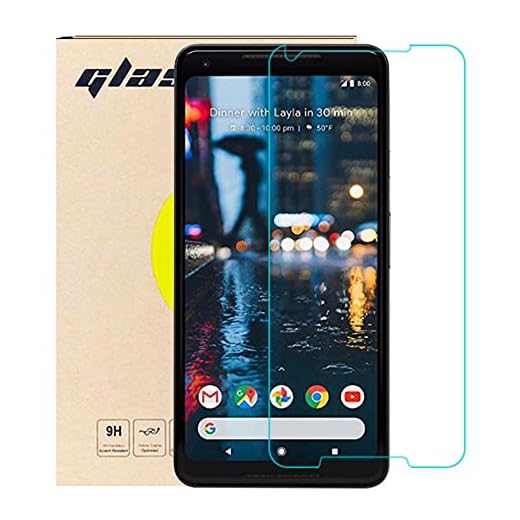 Google Pixel 2 XL Screen Protector (3-Pack), LUPAPA [Bubble Free, Shatter-proof, Anti-scratch] 9H Hardness 99.9% High Definition Ultra Clear Tempered Glass Screen Protector Film for Google Pixel 2 XL