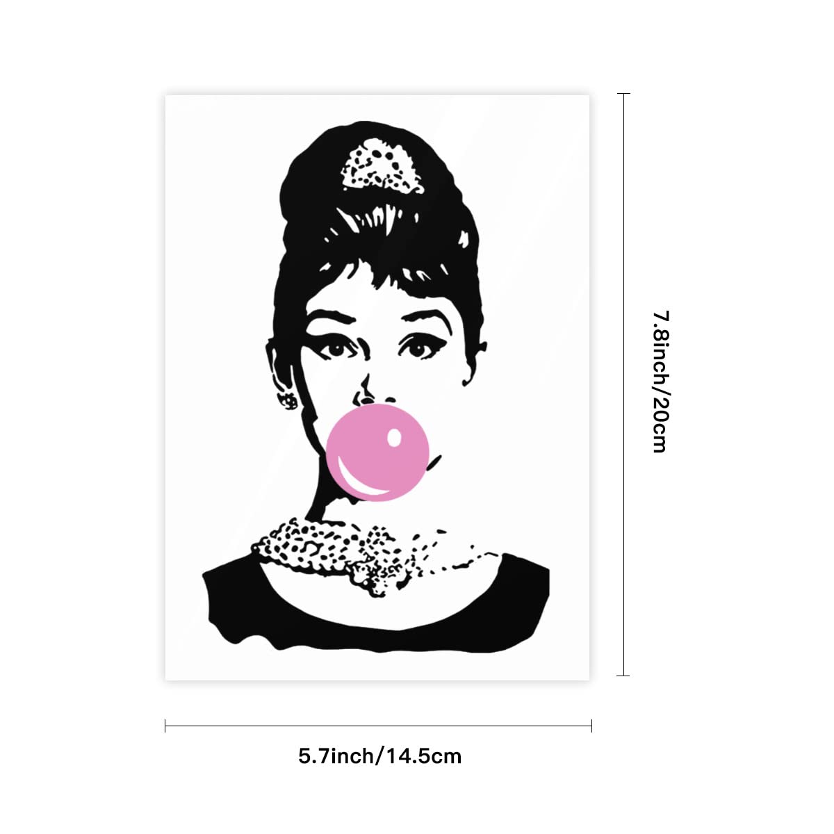 Amazon.co.jp: クリスタルステッカー オードリー・ヘップバーン Audrey