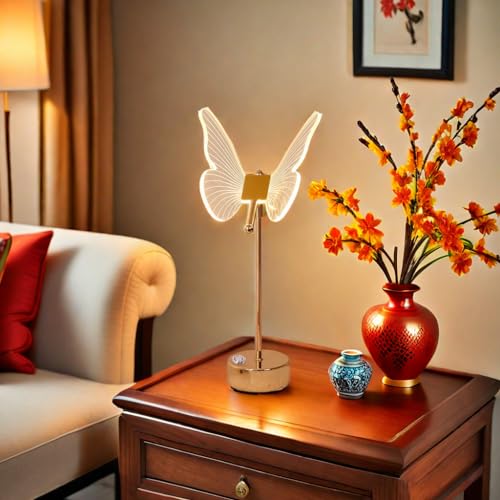 Brovokin HDD001 Led Butterfly Table Lamps,Cute Beside Lamps Nightstand Lamp,Cordless Table Lamp thumb #7