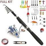 Kids Fishing Pole Beginner's Starter Fishing Kit Children Gifts Fishing Rod Full Set Light and Comfortable (82 inch)