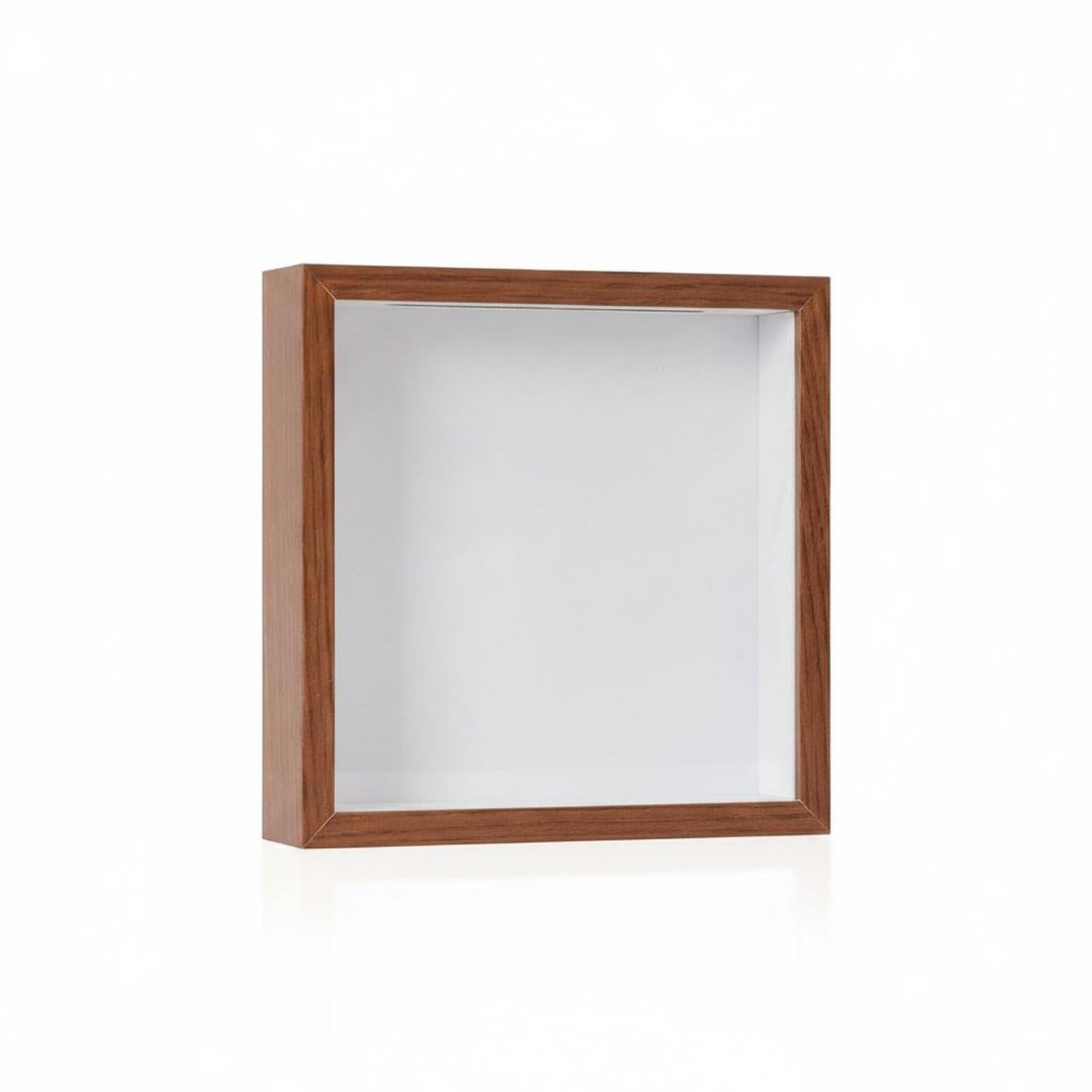 Cadre Photo Boîte en Noyer 29x29cm pour Souvenirs