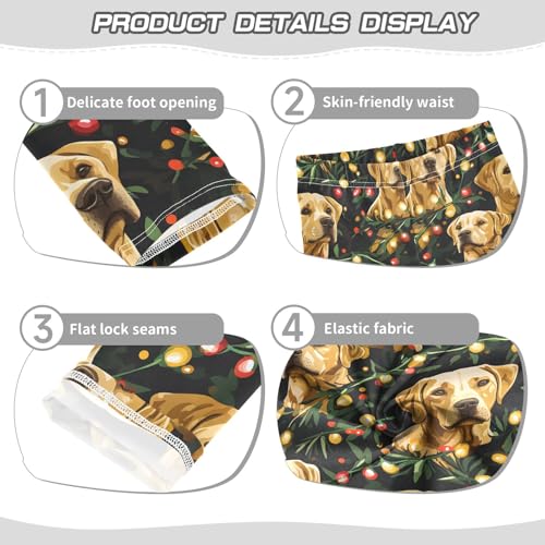 Golden Dog Light Girls Leggings Athletic Pants Tights Stretch Bottom3