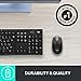 Logitech Wireless Mouse M190 - Full Size Ambidextrous Curve Design, 18-Month Battery with Power Saving Mode, Precise Cursor Control & Scrolling, Wide Scroll Wheel, Thumb Grips - Mid Grey