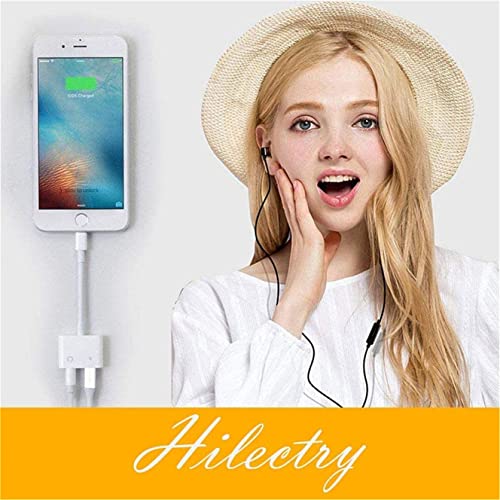 Headphone Adapter For Iphone [Apple Mfi Certified], 2 In 1 Lightning To 3.5Mm Aux Audio Dongle Charger Splitter For Iphone Accessories Compatible With Iphone 13/12/11/Xr/X/8/7, Support All Ios System #TOP7