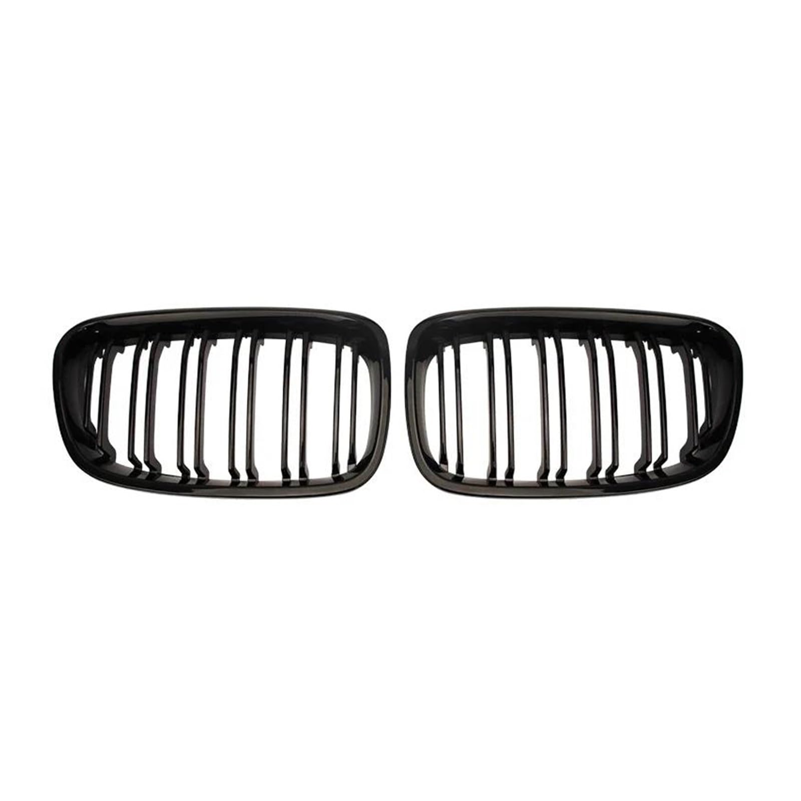 Grilles de remplacement à double latte noir mat pour calandre avant
