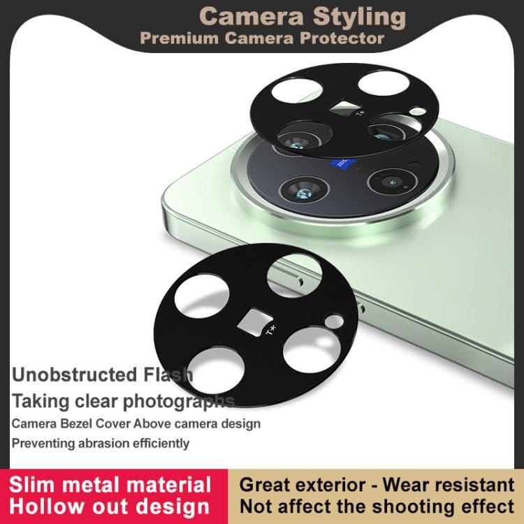 Image of FabeKee Glass Camera Lens Protector For vivo X200 5G [9H Hardness] [6D Lens Protector ] [Easy Installation] Black (vivo X200)