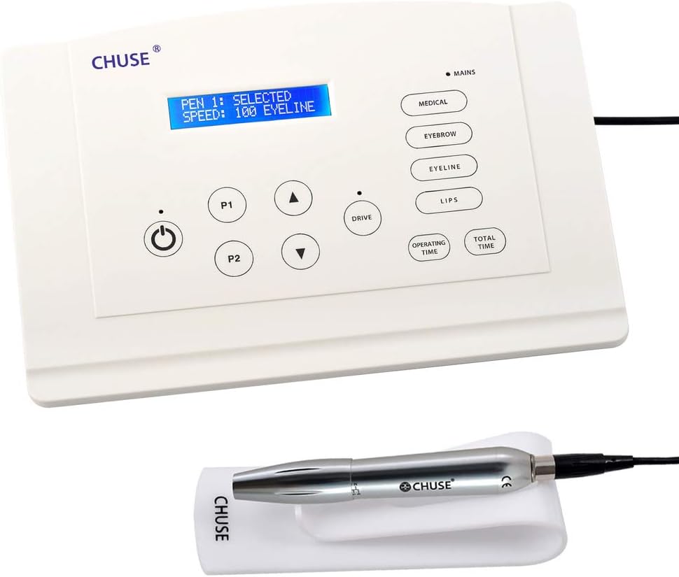 CHUSE C5 Pro Permanent Makeup PMU Tattoo Microblading Machine Kit Supplies for Eyebrow Eyeliner Lips