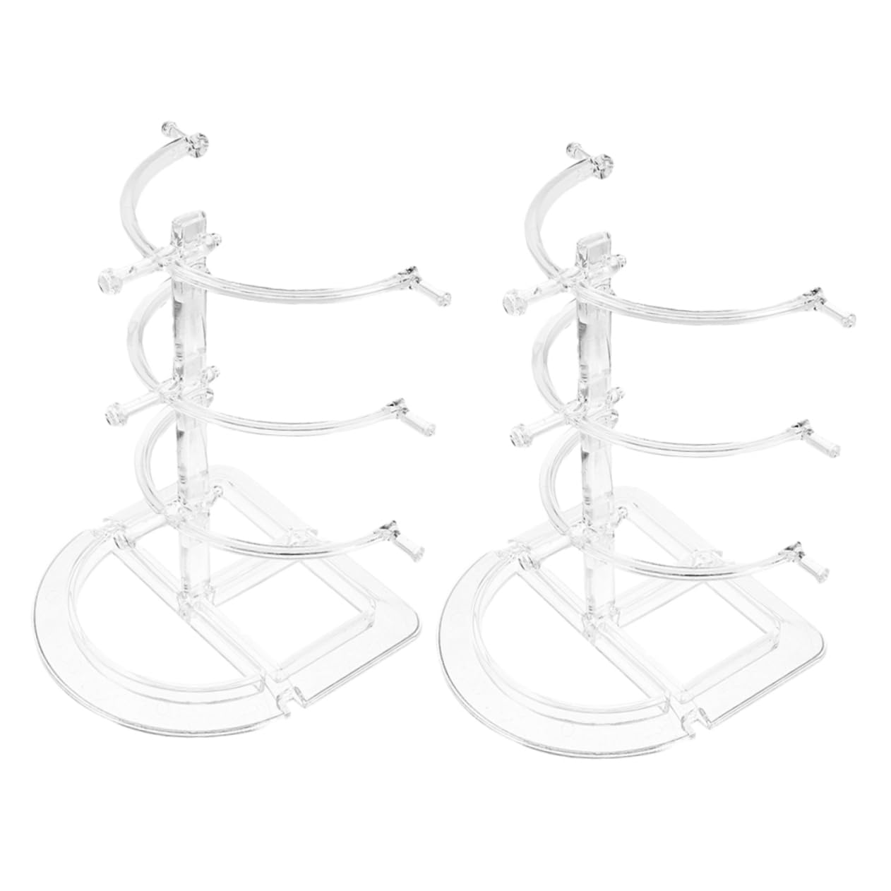 Amosfun 8 Pièces présentoir à lunettes presentoir lunettes support lunettes Support de lunettes détachable Présentoir lunettes transparent Présentoir en verre porte-lunettes de