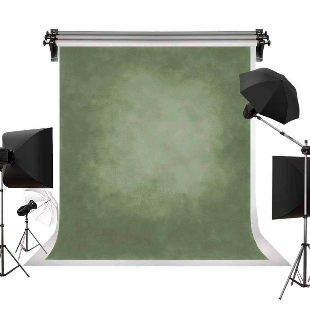 Kate 8X8ft / 2.5x2.5m Texture Microfibra Fondali verde chiaro per fotografia Mussola pieghevole Sfondo foto sfocato retro puntelli per Studio Ritratto