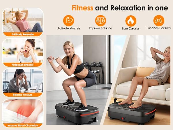Máquina de Ejercicio Plataforma Vibratoria con Bandas y Control miniatura 4