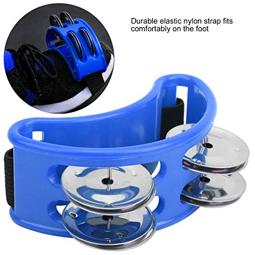 Tambourine Cajon Box Drum, Bearable Elliptical Cajon Box Drum, Crisp Easy to Take On and Off for KTV Band(Blue) - Thumbnail 4