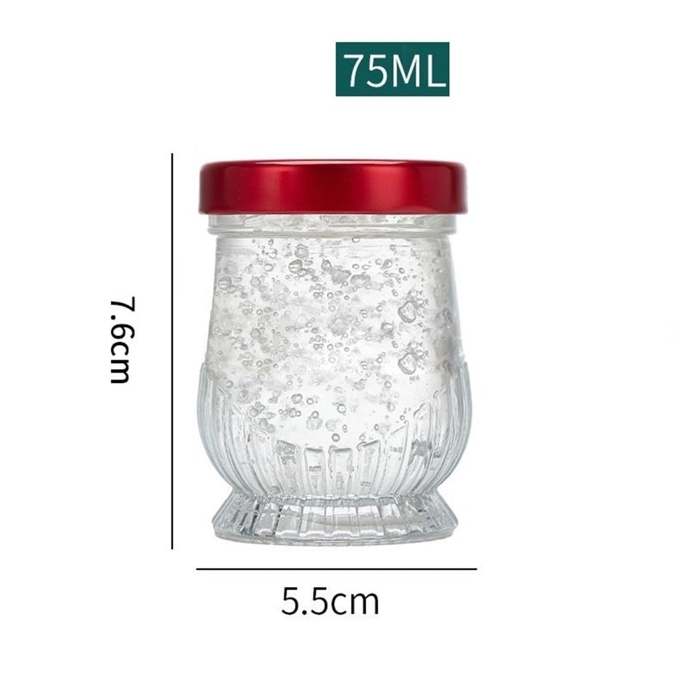 Contenedor Mantequera Redonda de Cristal for Dulces con Tapa for Cocina, Multifuncional, Multiusos. para encimera(Medio)