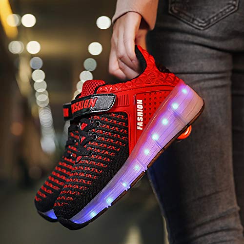 Image of Ylllu Kids LED Roller Skate Shoes with Wheel Light up Roller Shoes Gift for Girls Boys Children