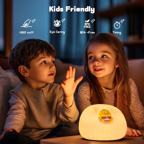 Sofa Squishy Kids Night Light, USB Rechargeable Silicone Baby Light - Image 3