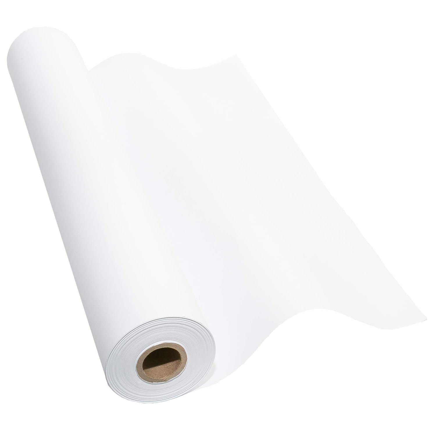 PURZEN Kraftpapier Rolle, Geschenk Verpackung Kraftpapier, Bodenbelag, Kunsthandwerk Packpapier Für Bewegliche Lieferungen, 38 Breite,Weiß,50M