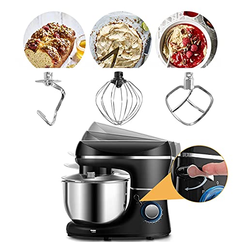GIANTEX Küchenmaschine 1300W, Rührmaschine Knetmaschine mit 5,5 L-Rührschüssel, 10-stufige Geschwindigkeit Teigmaschine… – Bild 3
