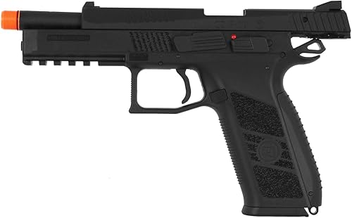 Miniatura 3 de ASG CZ P-09 Airsoft Pistol with Outer Barrel Threading, FDE, Realistic Blowback, 25 Rounds Airsoft BB Gun Pistol, 3-Dot Sight System