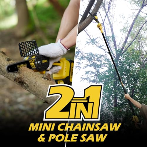 TROOZY 2-in-1 6-Inch Brushless Pole Saw