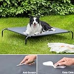 Love's cabin Outdoor Elevated Dog Bed - 49in Cooling Pet Dog Beds for Extra Large Medium Small Dogs - Portable Dog Cot for Camping or Beach, Durable Summer Frame with Breathable Mesh - Image 3