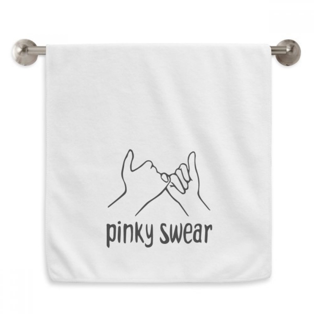 Serviettes moelleuses personnalisées Geste Noir avec diadème blanc 13x29 pouces