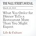 What You Order for Dinner Tells a Restaurant More Than You Might Expect