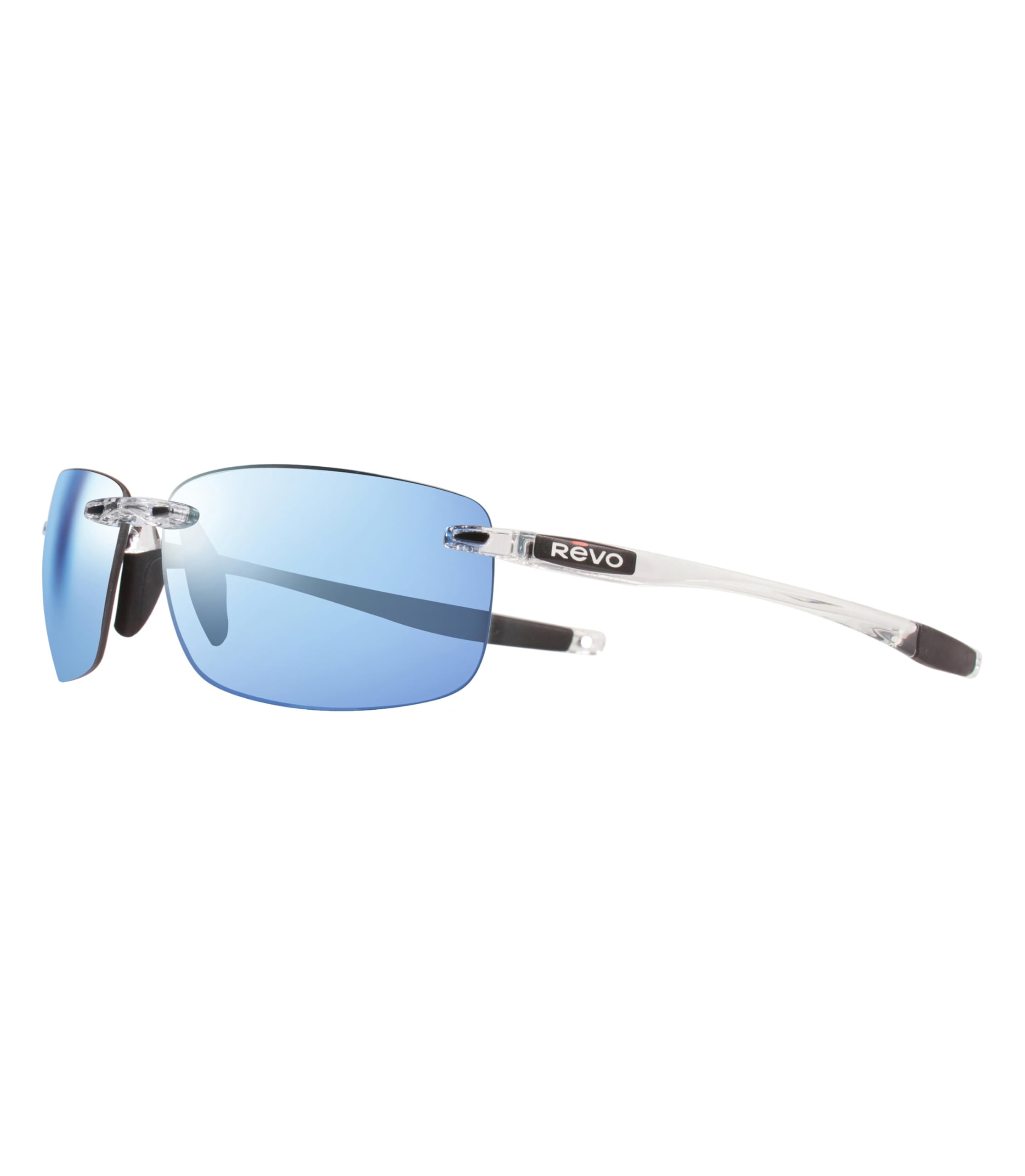 Revo Sunglasses Descend N: Polarized Lens with Rimless Rectangular Frame