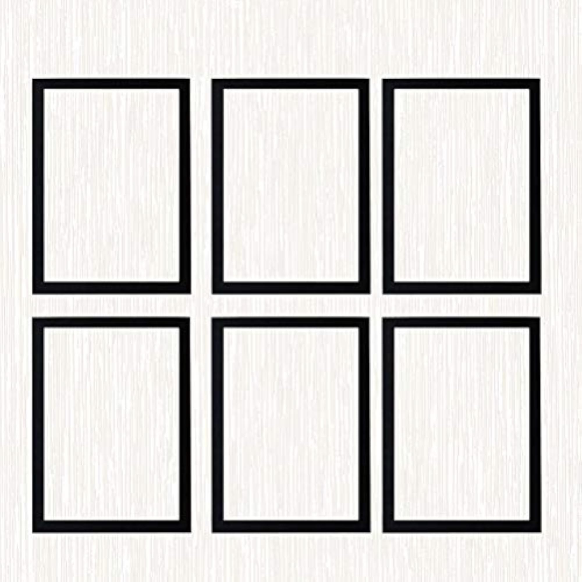 6pcs Simple Wooden Photo Frames for Wall Display