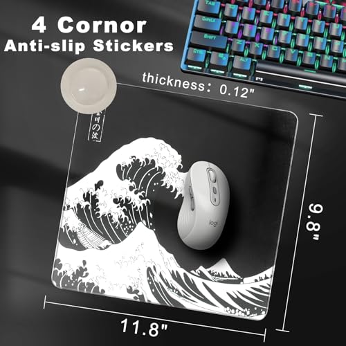 Yuhijoy Tempered Glass Mousepad