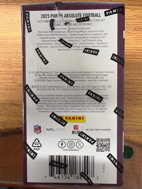2025 Absolute Football Blater Box, 48 Cards Per Box -Kaboom Chase?
