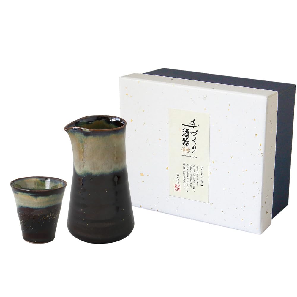 Amazon.co.jp: 波佐見焼 オーロラひとり呑みギフト宵 片口酒器 ぐい呑