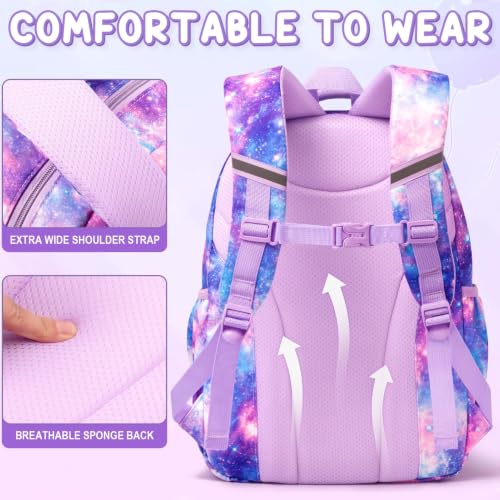 Image of Fimibuke Kids Backpack for School Girls, Strawberry Backpack w /Lunch Box