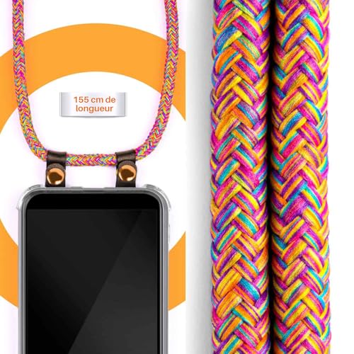 Chaîne de téléphone pour Honor 20 Pro moex coque arc-en-ciel