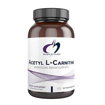 تصميمات كبسولات أسيتيل L-Carnitine الصحية 800 ملغ - دعم الدماغ المنشط - غير الكائنات المعدلة وراثيًا ، أسيتيل L-Carnitine HCl Supplement (90 كبسولة)
