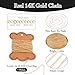 Pandahall 16.4 Feet Permanent Jewelry 14K Gold Filled Curb Chain - Soldered Necklace Golden Link Chain for Jewelry Making with Card Paper