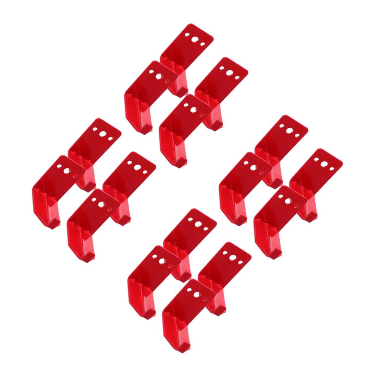 PRETYZOOM 16 Teiliges Feuerlöscher Wandhalter aus Robustem Kohlenstoffstahl Verstellbare Wandmontage Halterungen mit Schrauben Einsetzbar für Zuhause Büro und Gewerbe Einfache