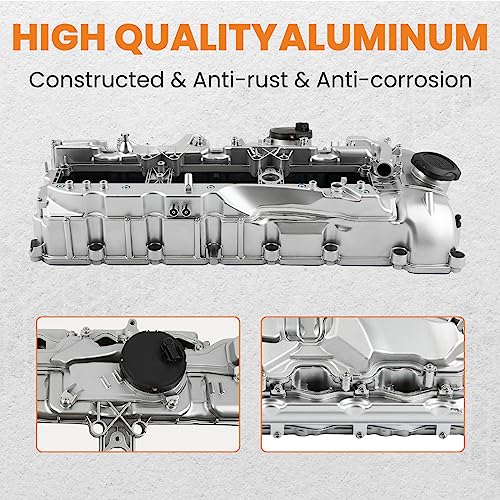 N55 Aluminum Engine Valve Cover 11127570292 for BMW 135i 535i 530i 335i 640i 435i 740i 740Li X1 X3 X4 X5 X6, with Gaskets Oil Cap by maXpeedingrods - Image 6
