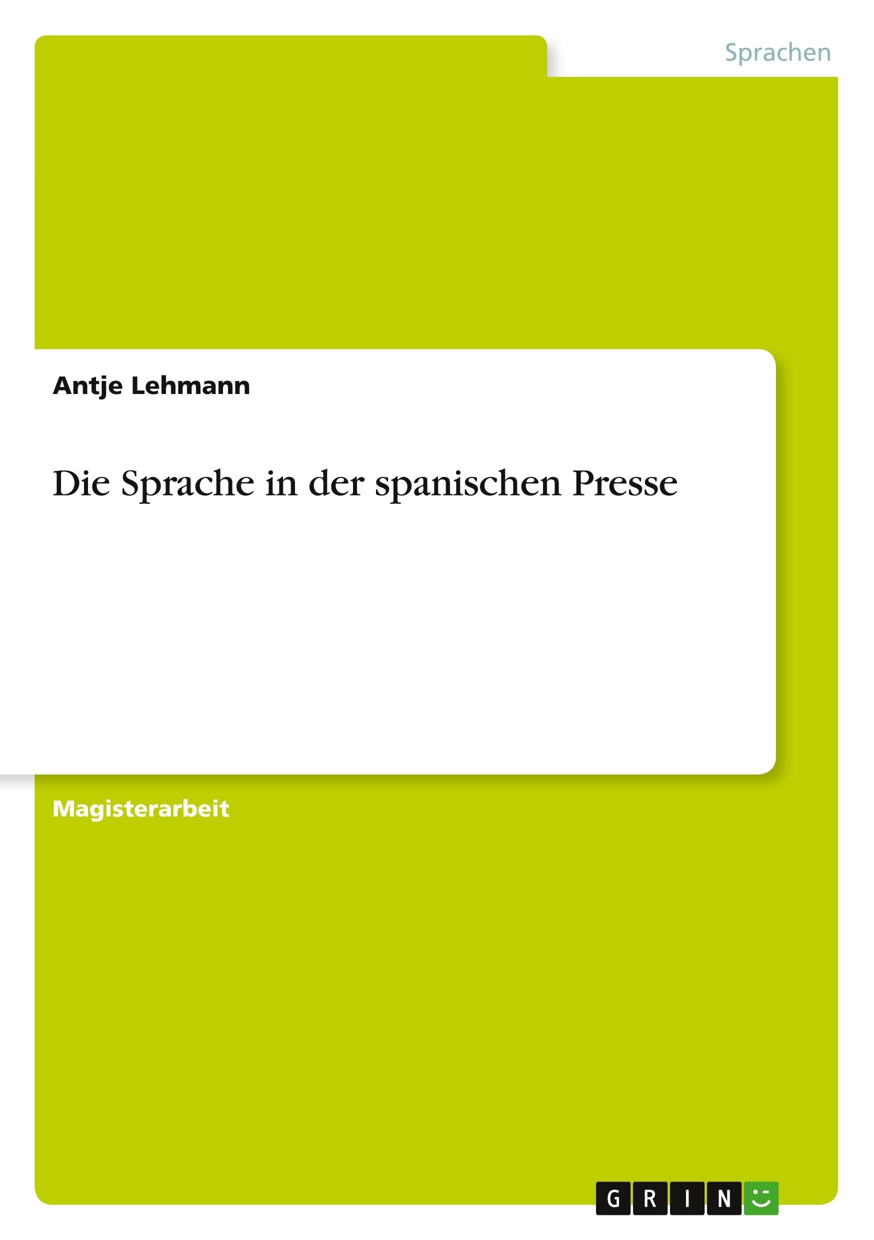 Die Sprache in der spanischen Presse