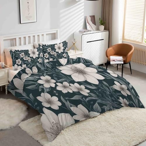 Housse de couette 160x200 géométrique avec 2 taies d'oreiller