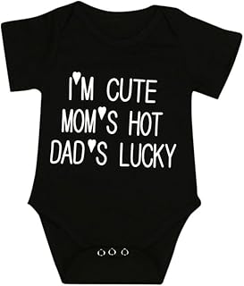 Transer Baby,Clothing,Baby Boys 0-24m,Bodysuits & One-Pieces,Rompers Baby Playsuit Outfits, Transer® Infant Boys Girls Rompers 0-18 Months Baby Jumpsuit Clothes Newborn Romper Kids Summer Letter Print Playsuits Toddlers Short Sleeve Outfits (3-6 Months, Black)