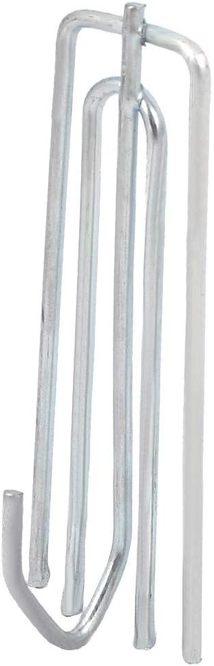 New Lon0167 70mm Long Featured 4-Prong Metal Pinch reliable efficacy Pleat Curtain Hooks Silver Blue 100pcs(id:310 1f 1d ae0)