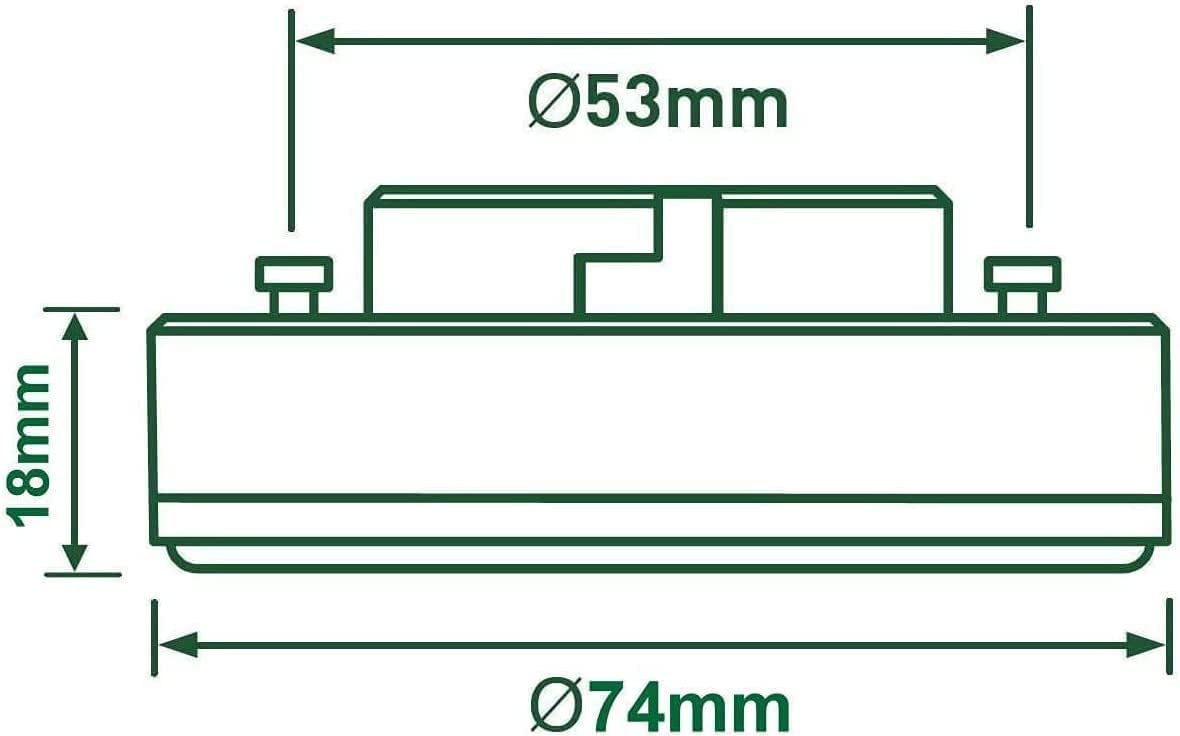 ADAKAT 5er Pack, Dimmbar LED GX53 Leuchtmittel 6W, warmweiß 3000K