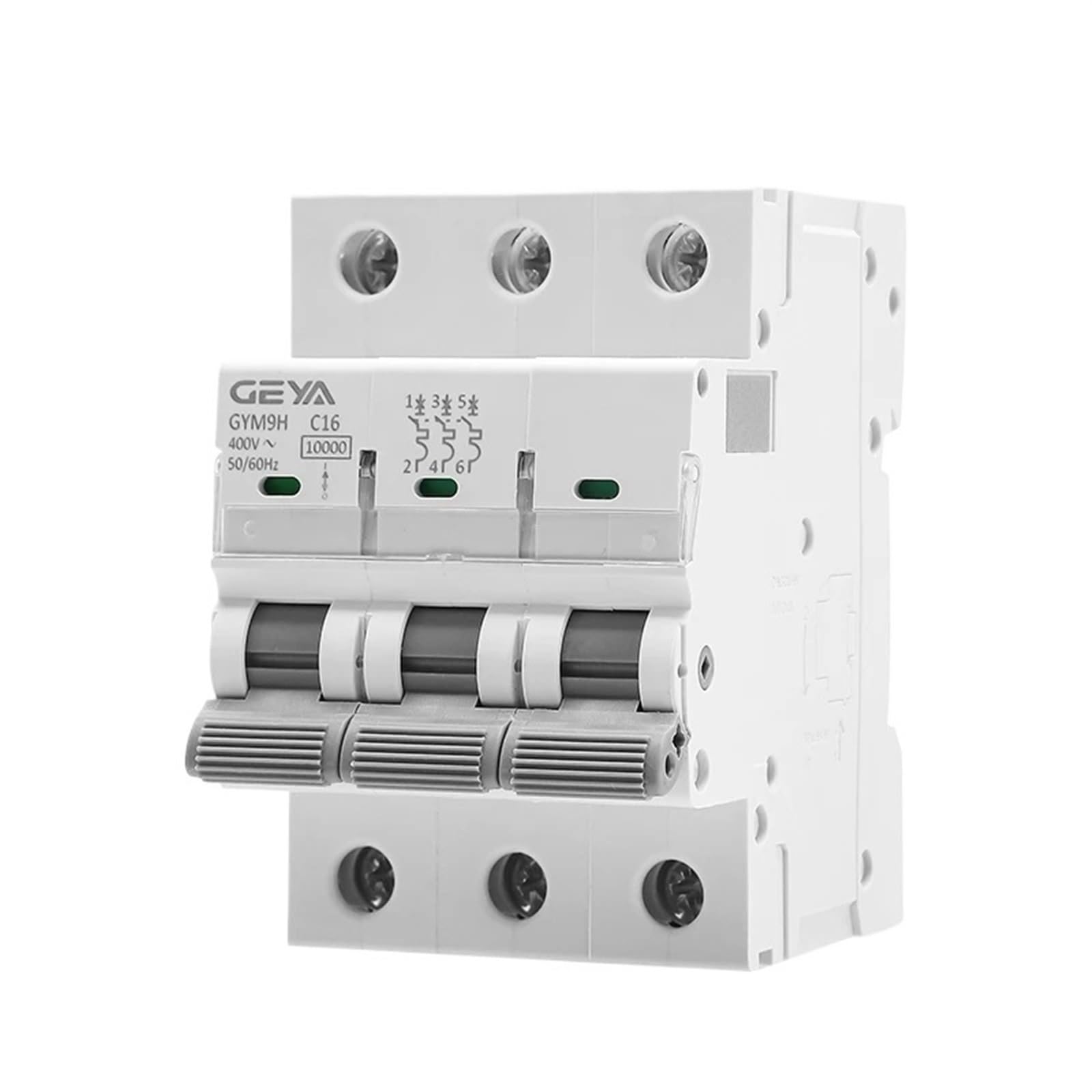 MCB 3P 20A disjoncteur Rail DIN GYM9H type AC pour tableau électrique domestique