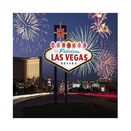 ABPHOTO 7x5ft Photography Backdrop Welcome To Las Vegas City Night View Scene Photo Background Backdrops - View #7