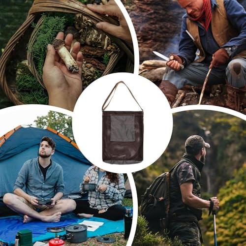 Bolsa de setas transpirable para recolectar sin romper el hongo en el bosque 4